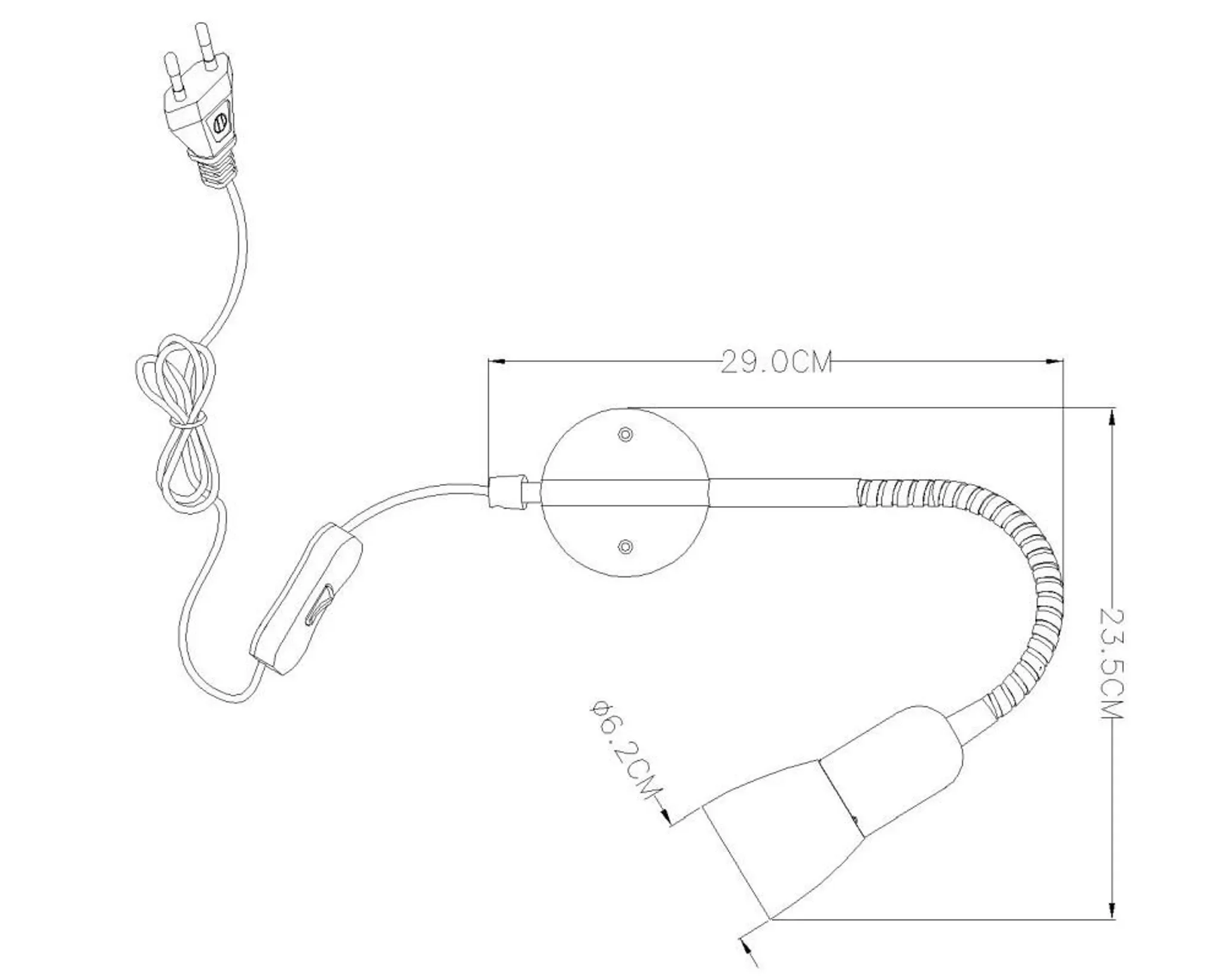 Globo Cathy Wandleuchte – Nickel Matt