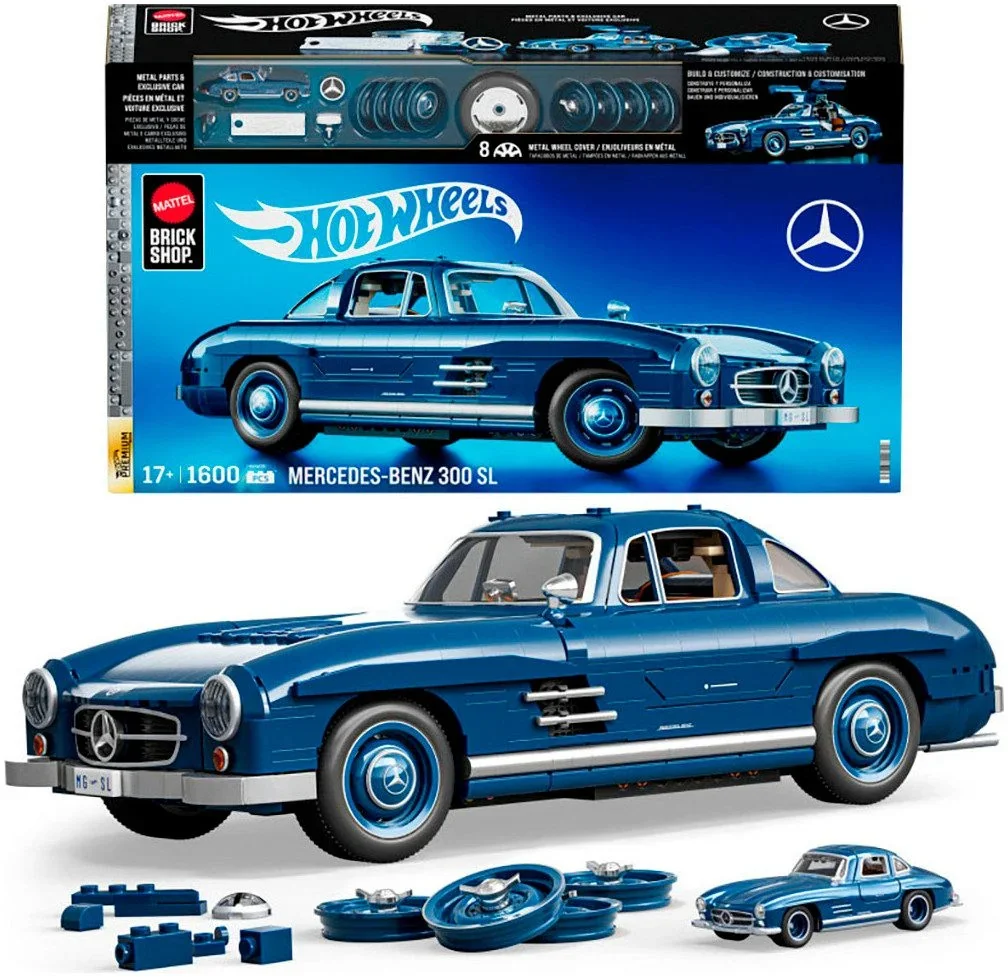 Bauset Mattel Hot Wheels Premium Series Mercedes Benz 300 SL Sammler
