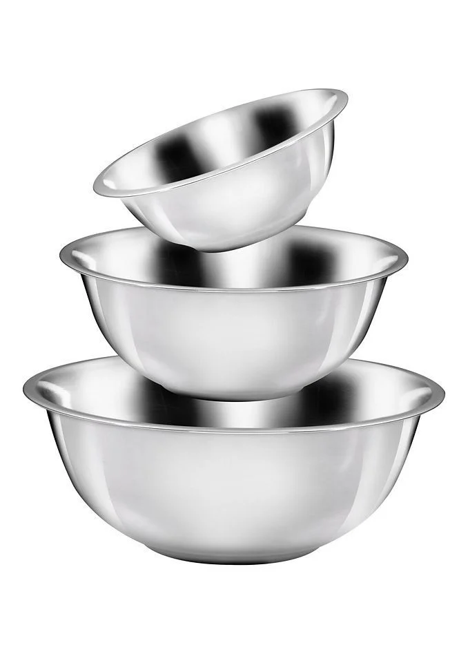Edelstahl-Schüssel-Set 3-tlg. KING