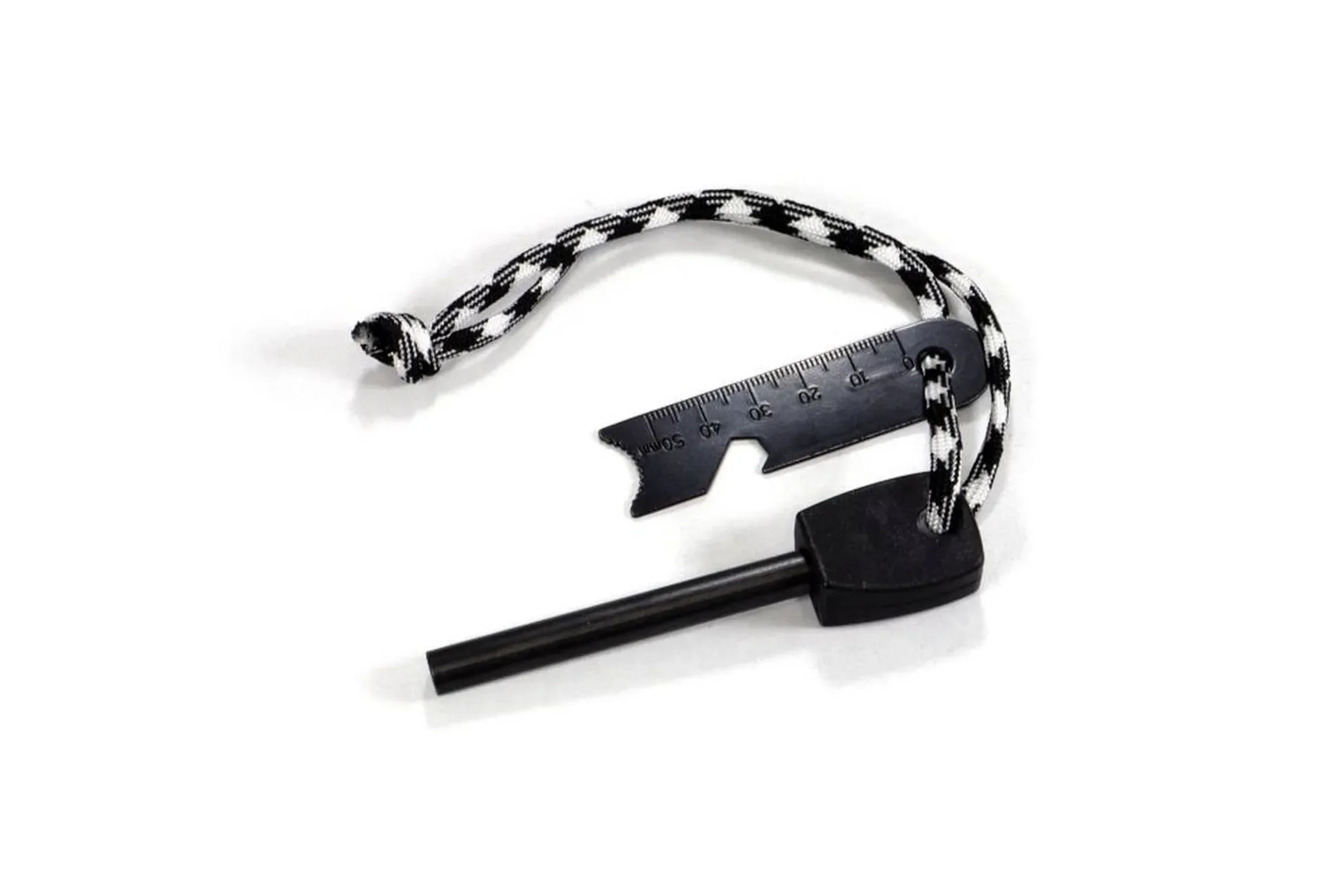 Origin Outdoors Firesteel – Zündstahl mit Paracord, schwarz